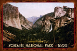 Yosemite National Park 1898 Vintage Sign Metal Sign