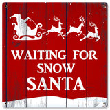 Waiting For Santa Vintage Sign Metal Sign