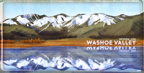 Washoe Valley Vintage Sign Metal Sign