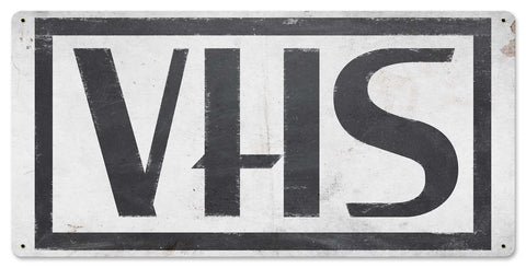 VHS Logo Vintage Sign Metal Sign