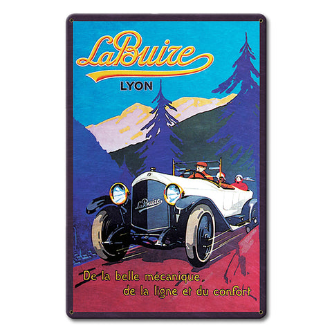 1930's LaBuize Ad Metal Sign 12in X 18in Metal Sign