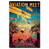 1910 Aviation Meet LA Metal Sign 16in X 24in Metal Sign