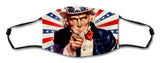 Uncle Sam Starburst Mask Metal Sign