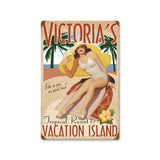 Vacation Island - Personalized Metal Sign