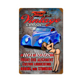 Vintage Hot Rods Vintage Sign Metal Sign