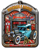 Dependable Service Radiator Vintage Sign Metal Sign