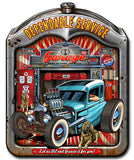 Dependable Service Radiator Vintage Sign Metal Sign