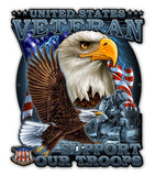 Veteran Military 2 Metal Sign