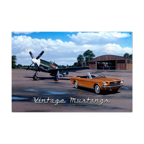 Vintage Mustangs Vintage Sign Metal Sign