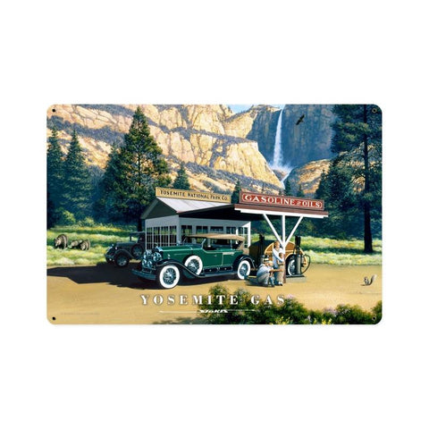 Yosemite Gas Vintage Sign Metal Sign