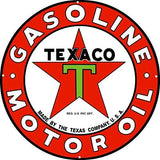 Texaco Gasoline And Motor Oil Reproduction Metal Sign