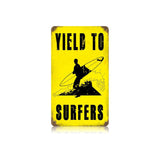 Yeid To Surfers Vintage Sign Metal Sign