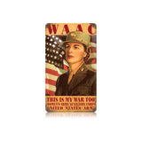 Waac Woman Vintage Sign Metal Sign