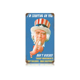 Uncle Sam Vintage Sign Metal Sign