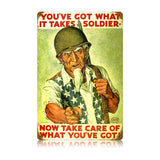 Uncle Sam Soldier Vintage Sign Metal Sign