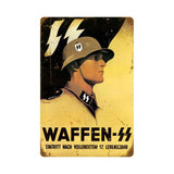 Waffen Ss Vintage Sign Metal Sign