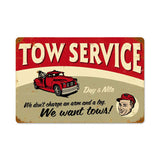 Tow Service Vintage Sign Metal Sign