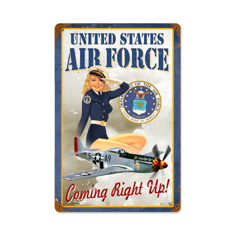 Us Air Force Girl Vintage Sign Metal Sign