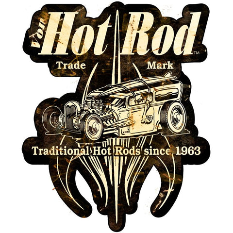 Von Hot Rod Surf Shop Metal Sign