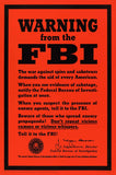 Warning From Fbi Vintage Metal Sign Metal Sign