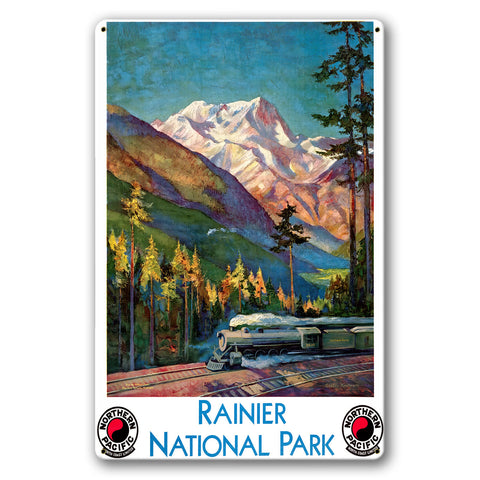 VTG405 - RAINIER NATIONAL PARK Metal Sign