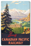 VTG430 - BANFF CANADIAN PACIFIC RAILWAY Metal Sign