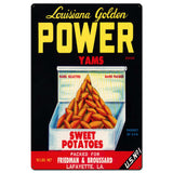 VTG440 - GOLDEN POWER YAMS Metal Sign