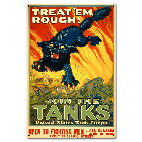 VTG446 - Join the Tanks Metal Sign