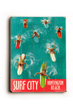 Surf City - Wood Wall Decor by Found Image Press 12 X 16