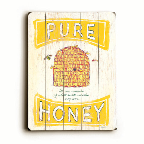 Pure Honey - Wood Wall Decor by FLAVIA 12 X 16