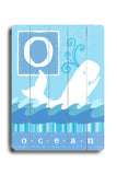 O Ocean  - Wood Wall Decor by FLAVIA 12 X 16