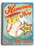 Homerun King - Wood Wall Decor by FLAVIA 12 X 16