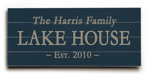 Personalized Lake House - Wood Wall Decor by Artehouse 10 X 24