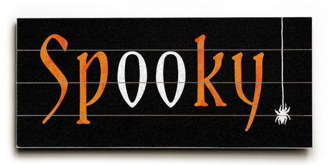 Spooky - Wood Wall Decor by Elyse DeNeige 10 X 24