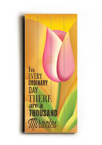 Thousand Miracles -  Wood Wall Decor by Cory Steffen 10 X 24