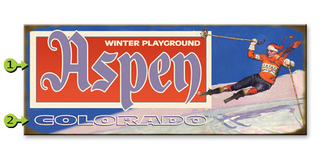 Winter Playground RWB Metal 14x36