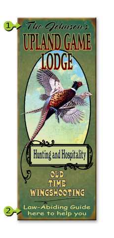 Upland Game Lodge Metal 14x36