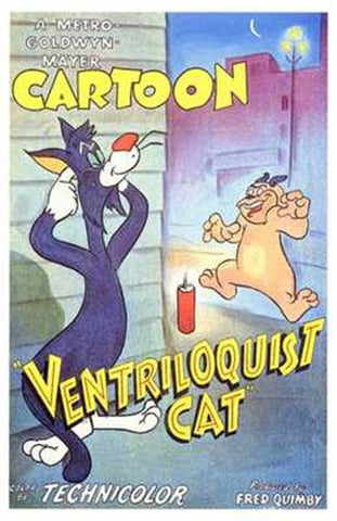 Ventriloquist Cat Movie Poster Print