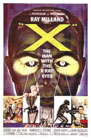 X: the Man with X-Ray Eyes Movie Poster Print