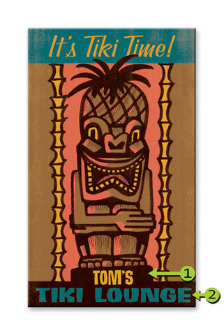 Tiki Time Wood 23x39