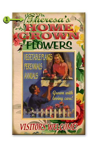 Florist (Homegrown Flowers) Wood 28x48