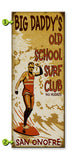 Old School Surf Club Metal 17x44