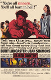 Elmer Gantry Movie Poster Print