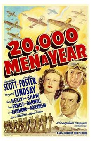 20 000 Men a Year Movie Poster Print