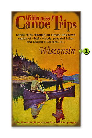 Wilderness Canoe Trips Metal 18x30