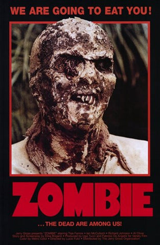 Zombie Movie Poster Print