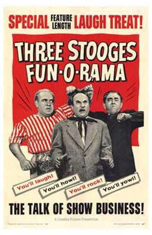 Three Stooges Fun-O-Rama Movie Poster Print