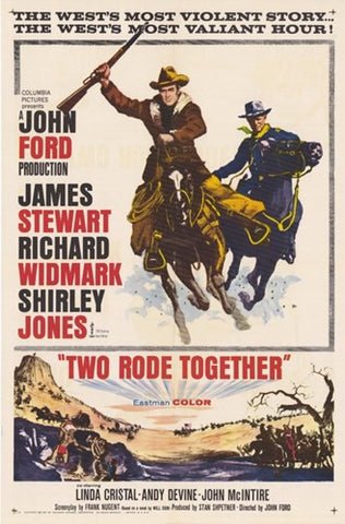 Two Rode Together Movie Poster Print