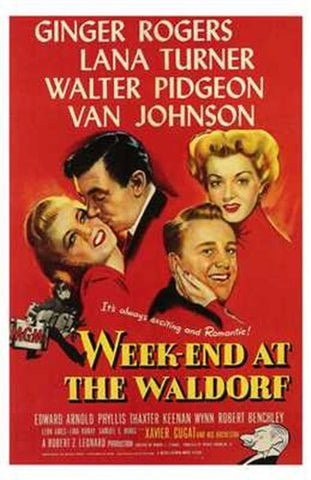 Week-End At the Waldorf Movie Poster Print