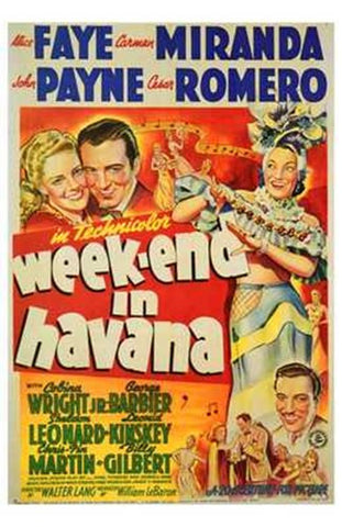 Week-End in Havana Movie Poster Print